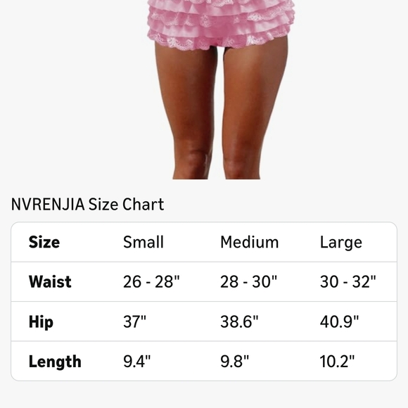 Pink Lace Ruffle Mini Skirt - Picture 4 of 6